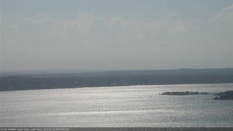 Lake Travis webcam, July 3, 2019 4:35 PM CT