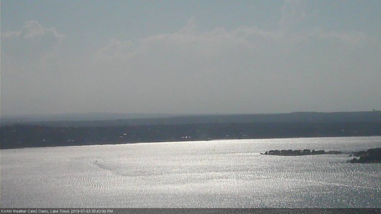 Lake Travis webcam, July 3, 2019 4:45 PM CT