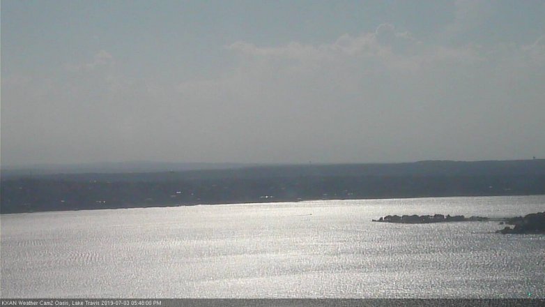Lake Travis webcam, July 3, 2019 4:50 PM CT