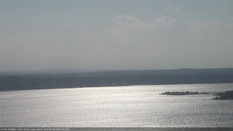 Lake Travis webcam, July 3, 2019 4:55 PM CT