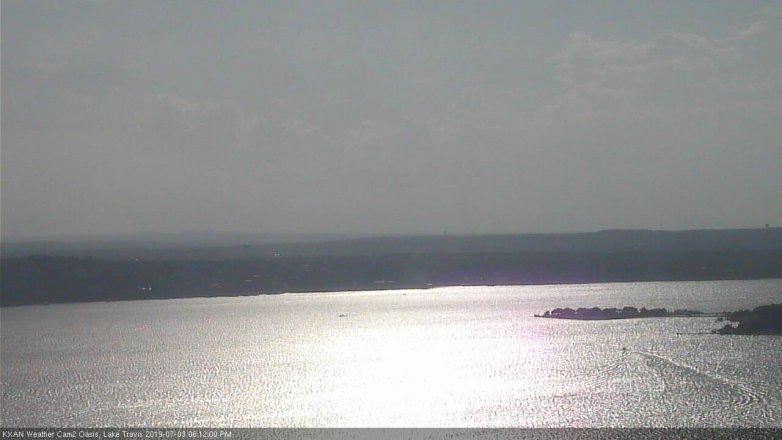 Lake Travis webcam, July 3, 2019 5:15 PM CT