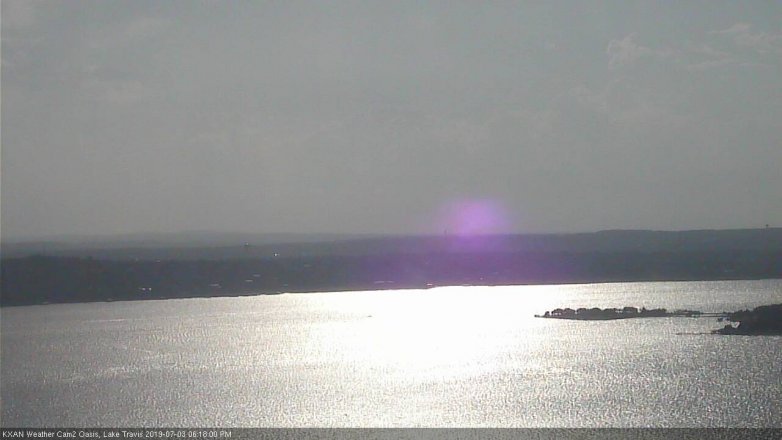 Lake Travis webcam, July 3, 2019 5:20 PM CT