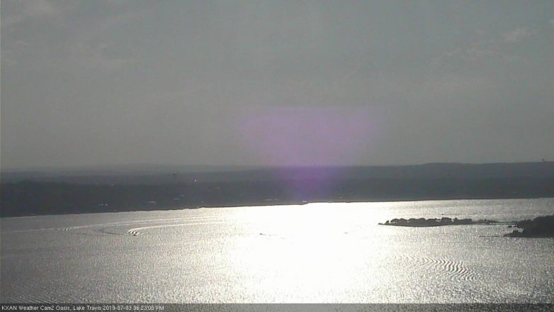 Lake Travis webcam, July 3, 2019 5:25 PM CT