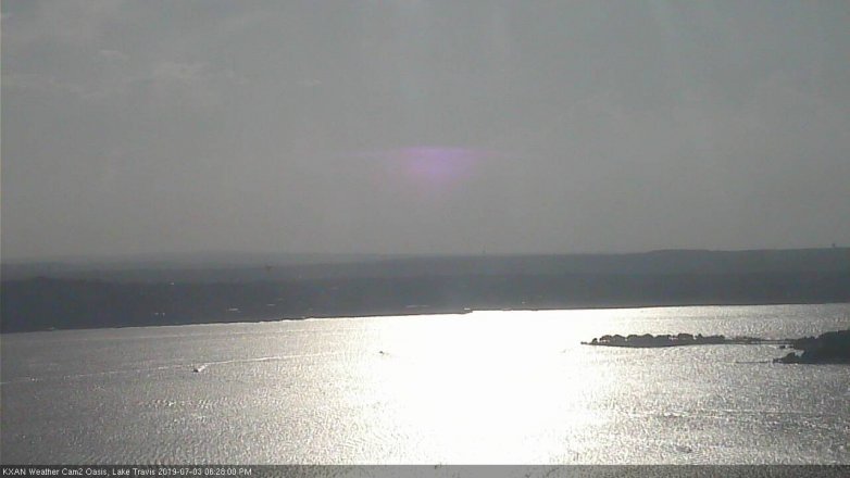 Lake Travis webcam, July 3, 2019 5:30 PM CT