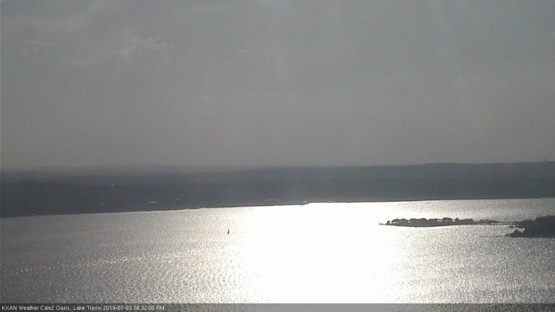 Lake Travis webcam, July 3, 2019 5:35 PM CT