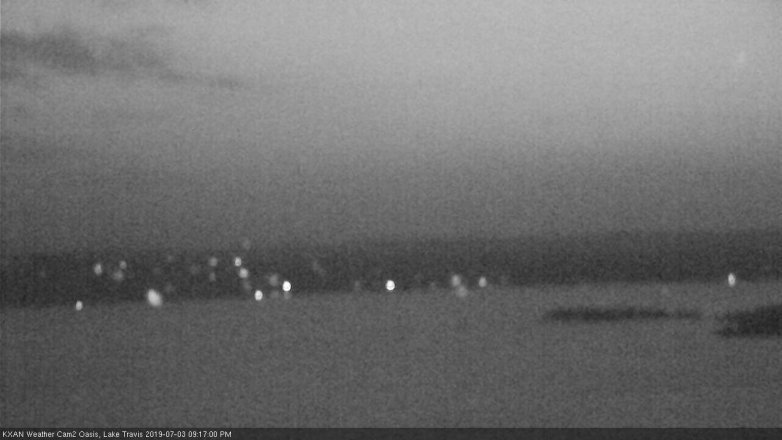 Lake Travis webcam, July 3, 2019 8:20 PM CT