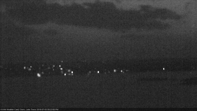 Lake Travis webcam, July 3, 2019 8:25 PM CT