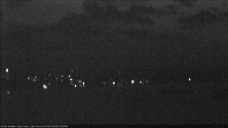 Lake Travis webcam, July 3, 2019 8:30 PM CT