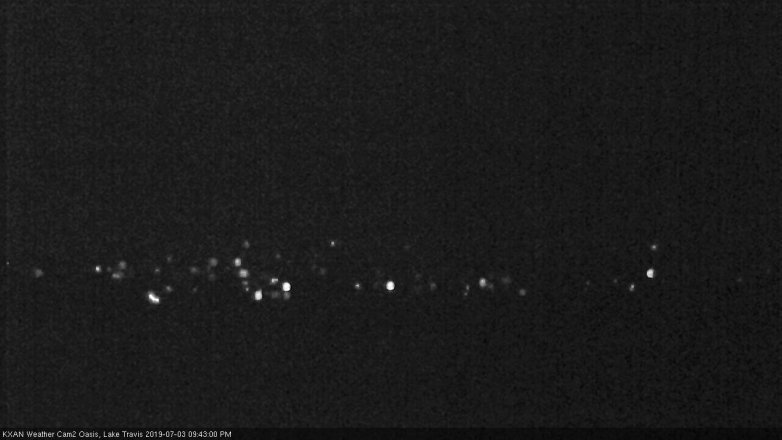 Lake Travis webcam, July 3, 2019 8:45 PM CT