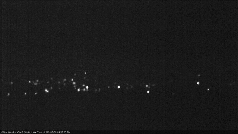 Lake Travis webcam, July 3, 2019 9:00 PM CT
