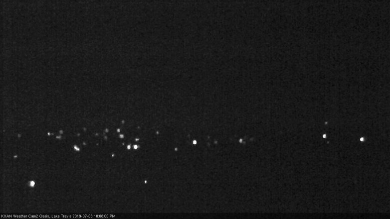 Lake Travis webcam, July 3, 2019 9:10 PM CT