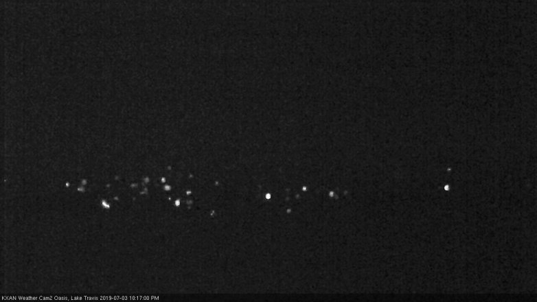 Lake Travis webcam, July 3, 2019 9:20 PM CT