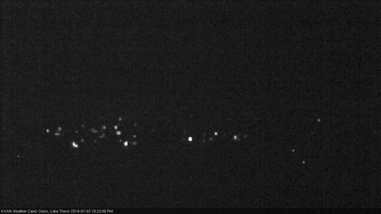 Lake Travis webcam, July 3, 2019 9:25 PM CT