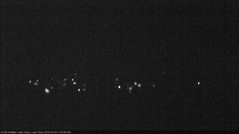 Lake Travis webcam, July 3, 2019 10:05 PM CT