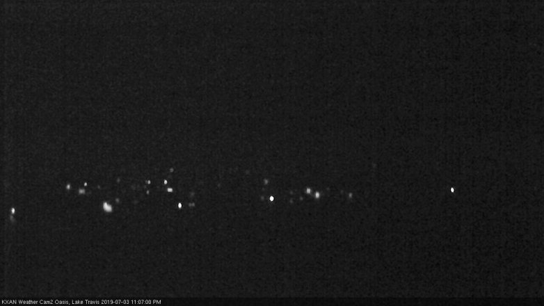 Lake Travis webcam, July 3, 2019 10:10 PM CT