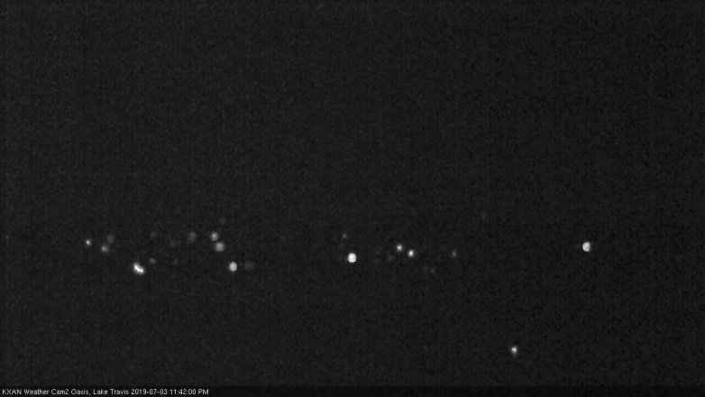 Lake Travis webcam, July 3, 2019 10:45 PM CT
