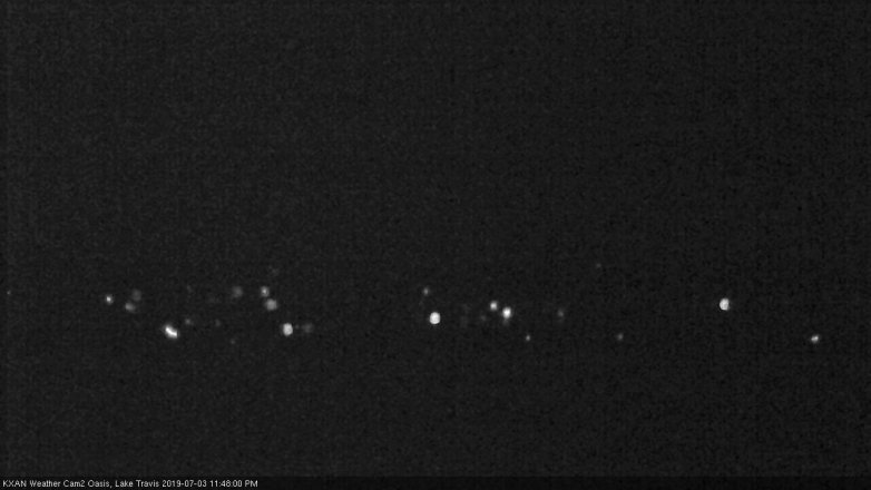 Lake Travis webcam, July 3, 2019 10:50 PM CT