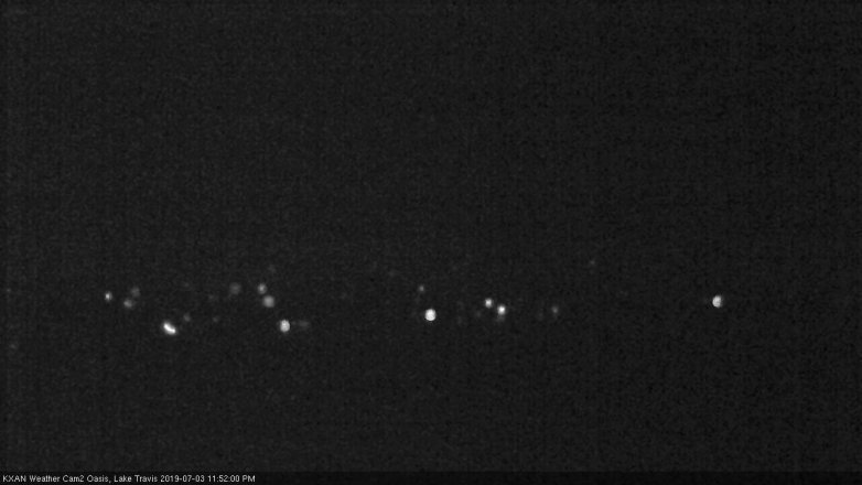 Lake Travis webcam, July 3, 2019 10:55 PM CT
