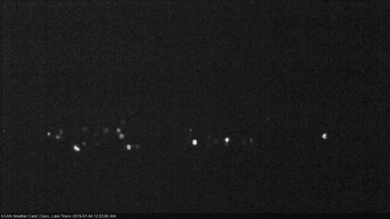 Lake Travis webcam, July 3, 2019 11:05 PM CT