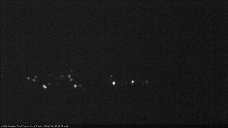 Lake Travis webcam, July 3, 2019 11:15 PM CT