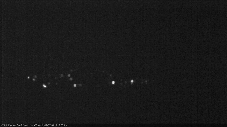 Lake Travis webcam, July 3, 2019 11:20 PM CT