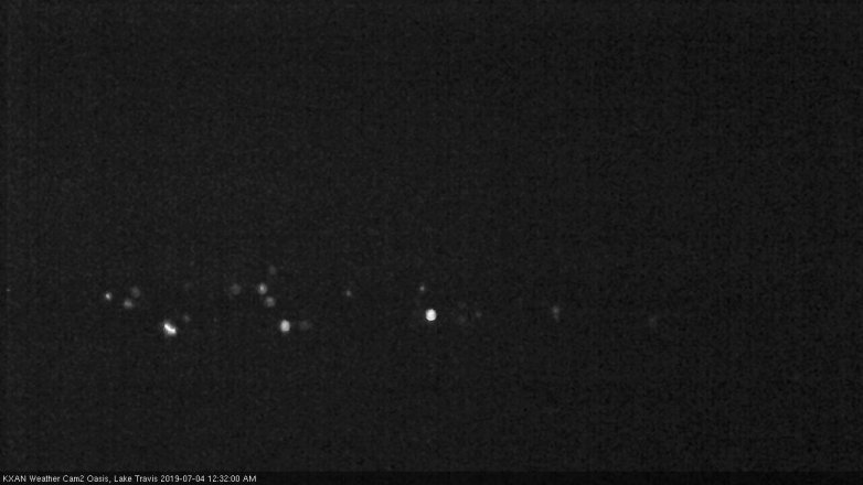 Lake Travis webcam, July 3, 2019 11:35 PM CT