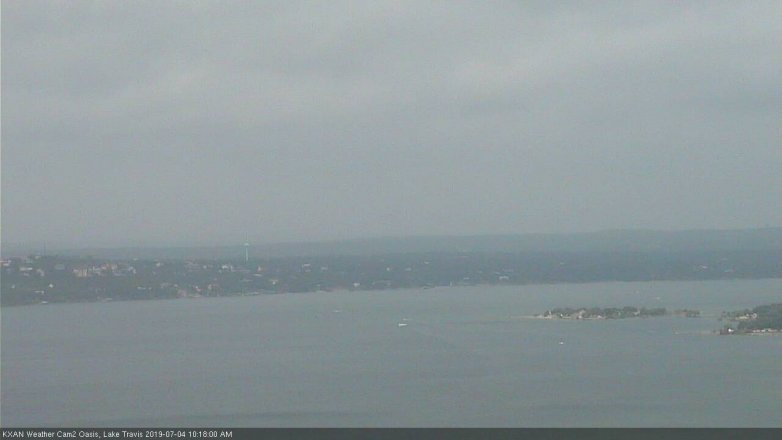 Lake Travis webcam, July 4, 2019 9:20 AM CT
