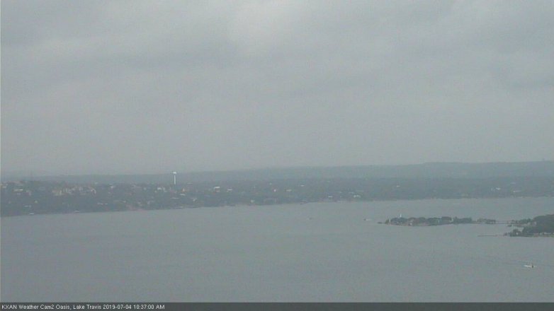 Lake Travis webcam, July 4, 2019 9:40 AM CT