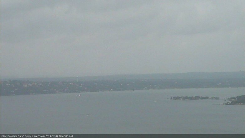 Lake Travis webcam, July 4, 2019 9:45 AM CT