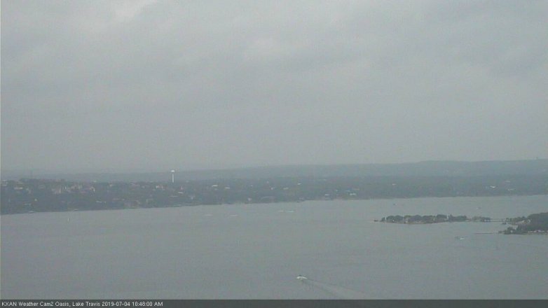 Lake Travis webcam, July 4, 2019 9:50 AM CT