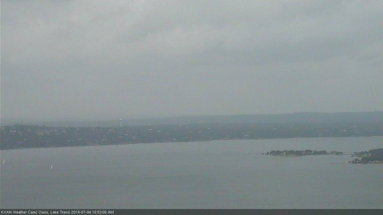 Lake Travis webcam, July 4, 2019 9:55 AM CT