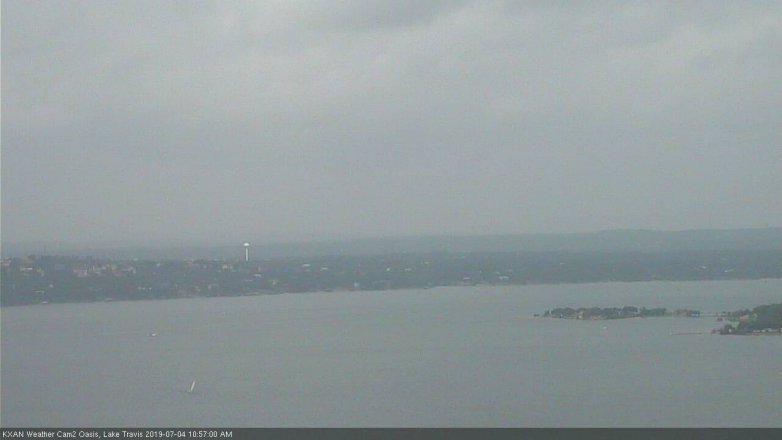 Lake Travis webcam, July 4, 2019 10:00 AM CT