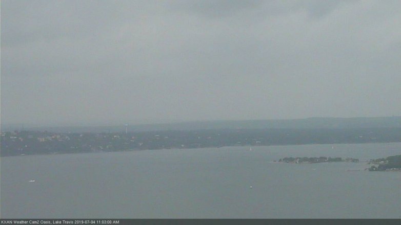 Lake Travis webcam, July 4, 2019 10:05 AM CT