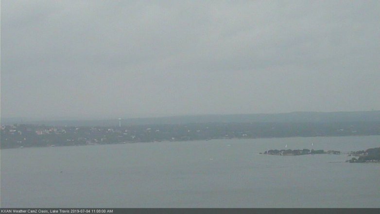 Lake Travis webcam, July 4, 2019 10:10 AM CT
