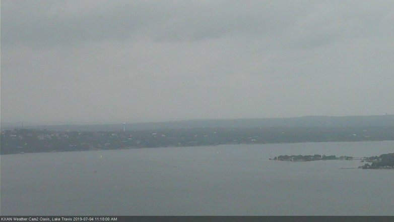 Lake Travis webcam, July 4, 2019 10:20 AM CT