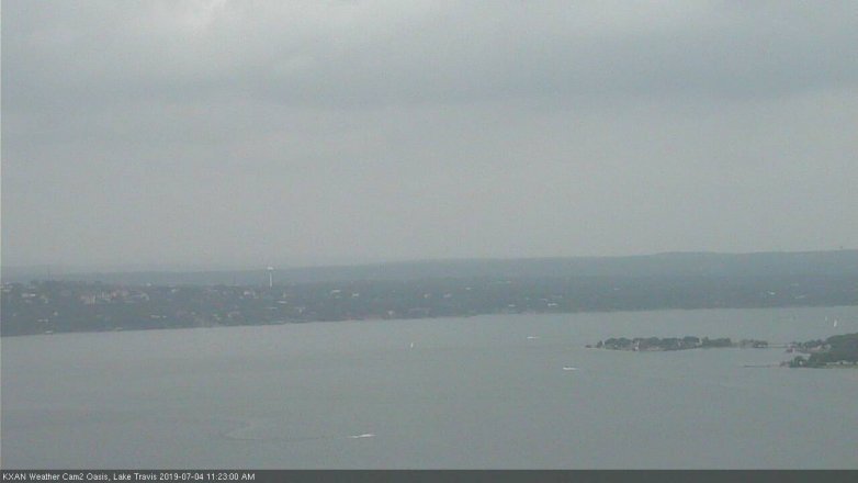 Lake Travis webcam, July 4, 2019 10:25 AM CT