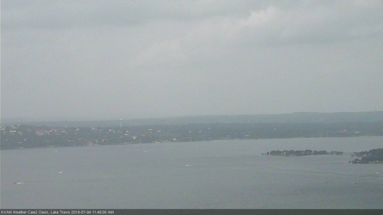 Lake Travis webcam, July 4, 2019 10:50 AM CT