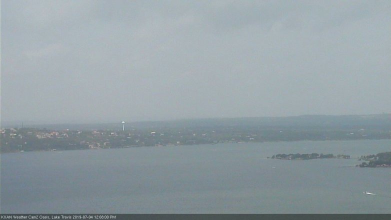 Lake Travis webcam, July 4, 2019 11:10 AM CT