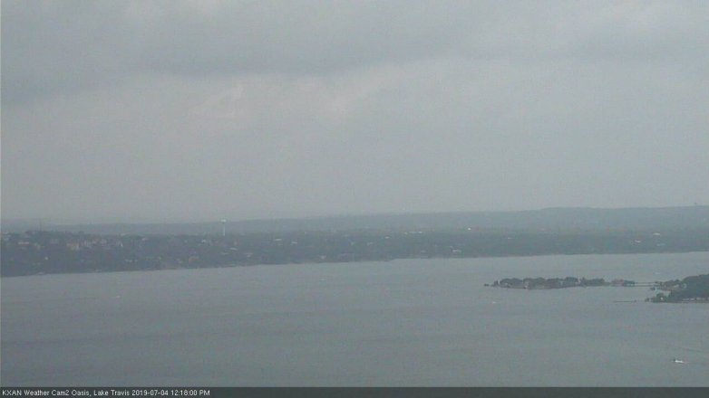 Lake Travis webcam, July 4, 2019 11:20 AM CT