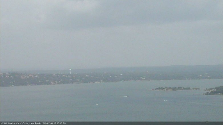 Lake Travis webcam, July 4, 2019 11:40 AM CT