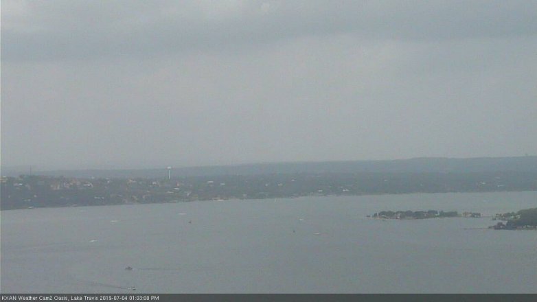 Lake Travis webcam, July 4, 2019 12:05 PM CT