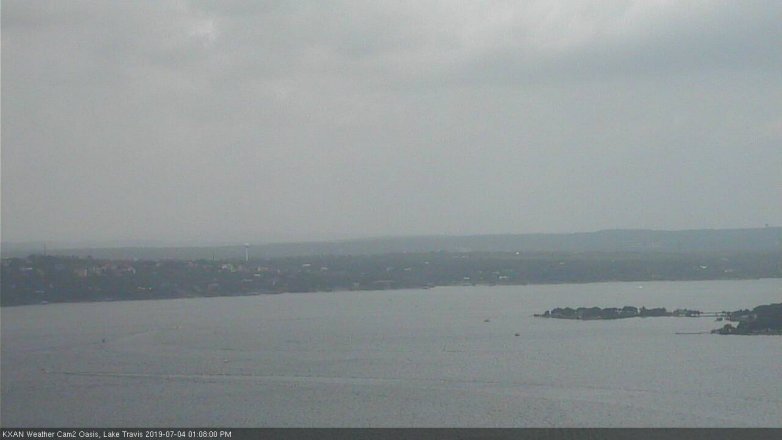 Lake Travis webcam, July 4, 2019 12:10 PM CT