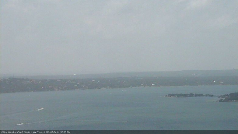 Lake Travis webcam, July 4, 2019 1:00 PM CT