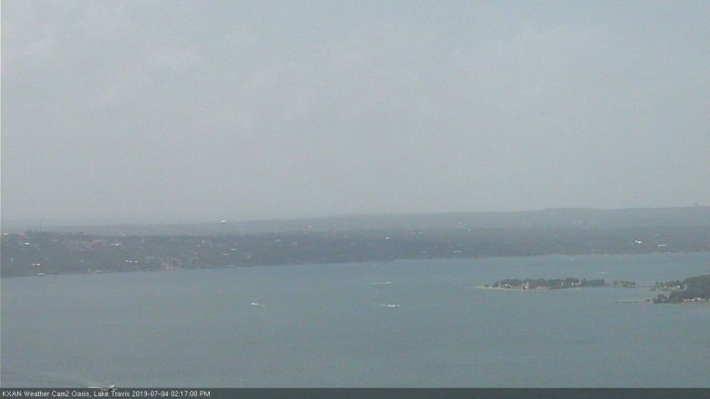 Lake Travis webcam, July 4, 2019 1:20 PM CT