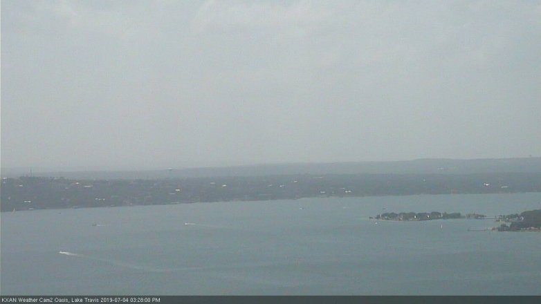 Lake Travis webcam, July 4, 2019 2:30 PM CT