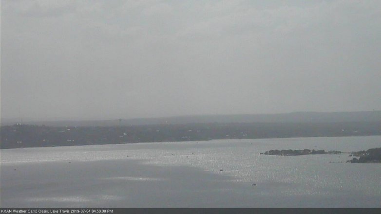 Lake Travis webcam, July 4, 2019 4:00 PM CT