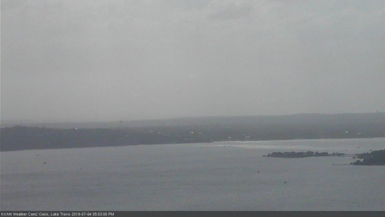 Lake Travis webcam, July 4, 2019 4:05 PM CT