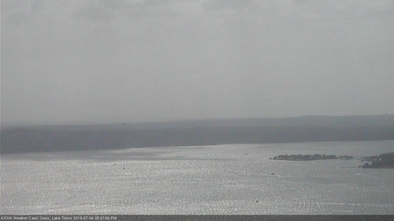 Lake Travis webcam, July 4, 2019 4:10 PM CT