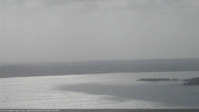 Lake Travis webcam, July 4, 2019 4:15 PM CT