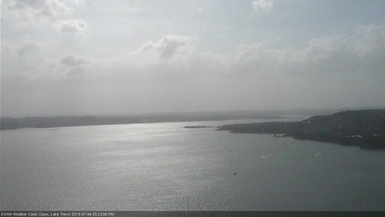 Lake Travis webcam, July 4, 2019 4:25 PM CT